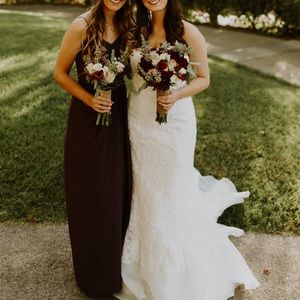 Plum bridesmaid dress